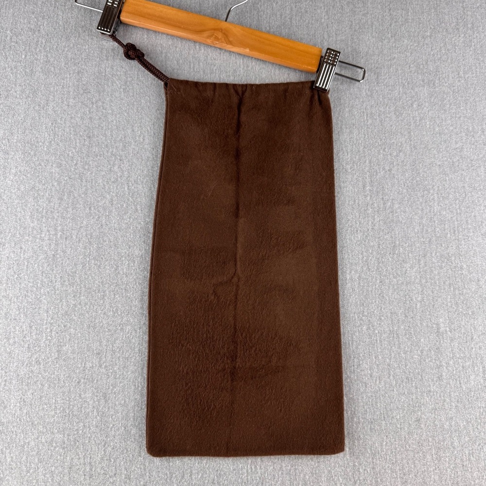 Bottega Veneta Brown Drawstring Dust Bag Storage Pouch 15x7 Authentic 90s Italy - Picture 5 of 6